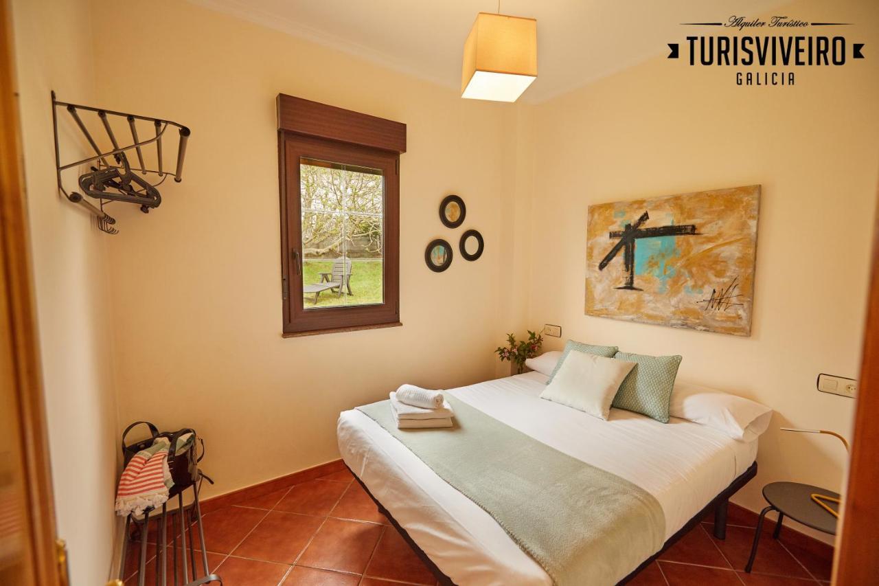 Casa En La Playa De Area Con Finca Privada Вивейро Екстериор снимка