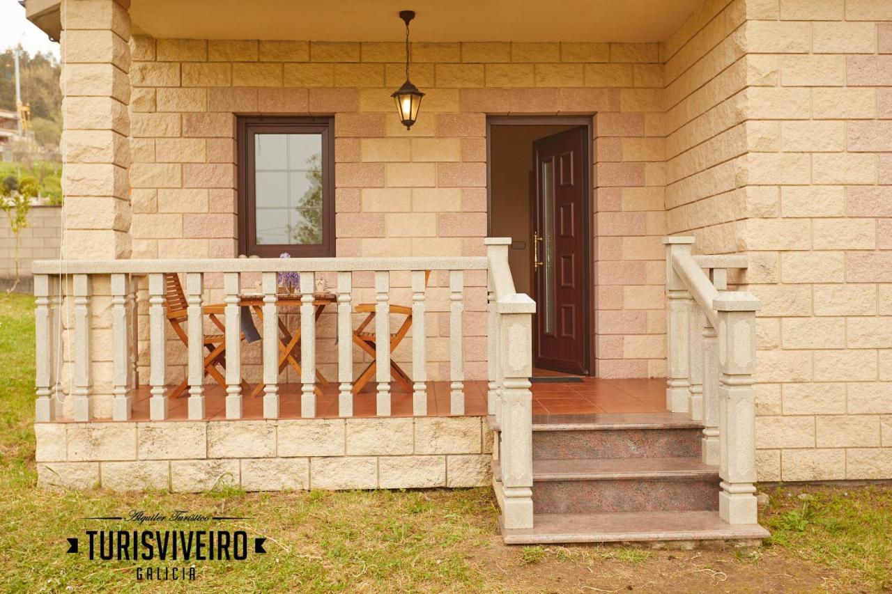 Casa En La Playa De Area Con Finca Privada Вивейро Екстериор снимка